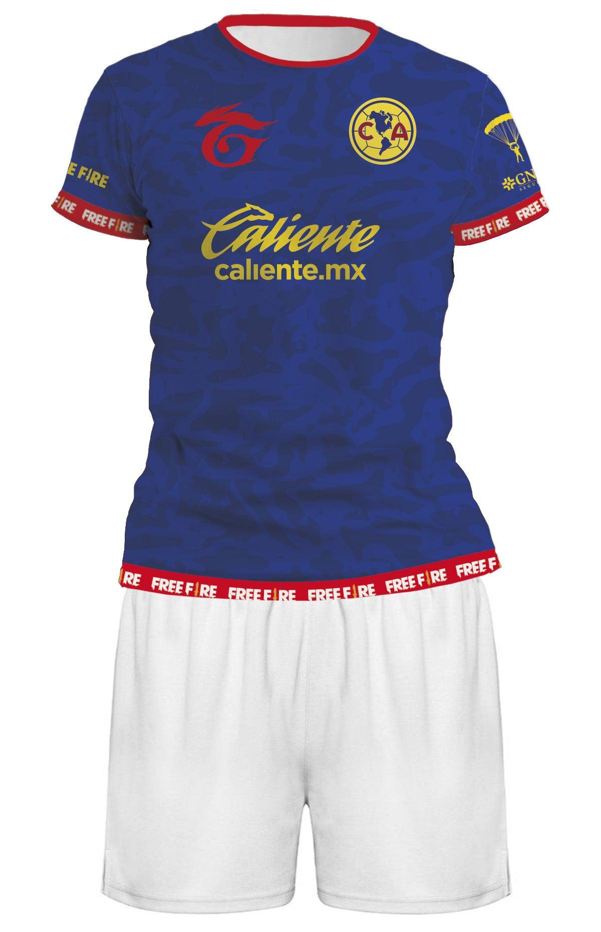 Uniforme America Free Fire Azul - Xpresa Sport