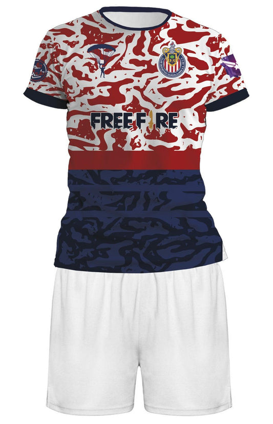 Uniforme Chivas Visitante 24 Free Fire - Xpresa Sport