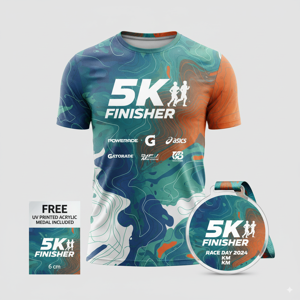 Playera para carreras (Medalla de participación Gratis)