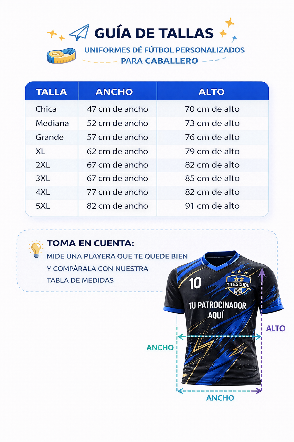 Uniforme de futbol personalizado