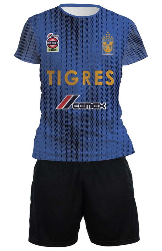 Uniforme Tigres Azul circulos - Xpresa Sport