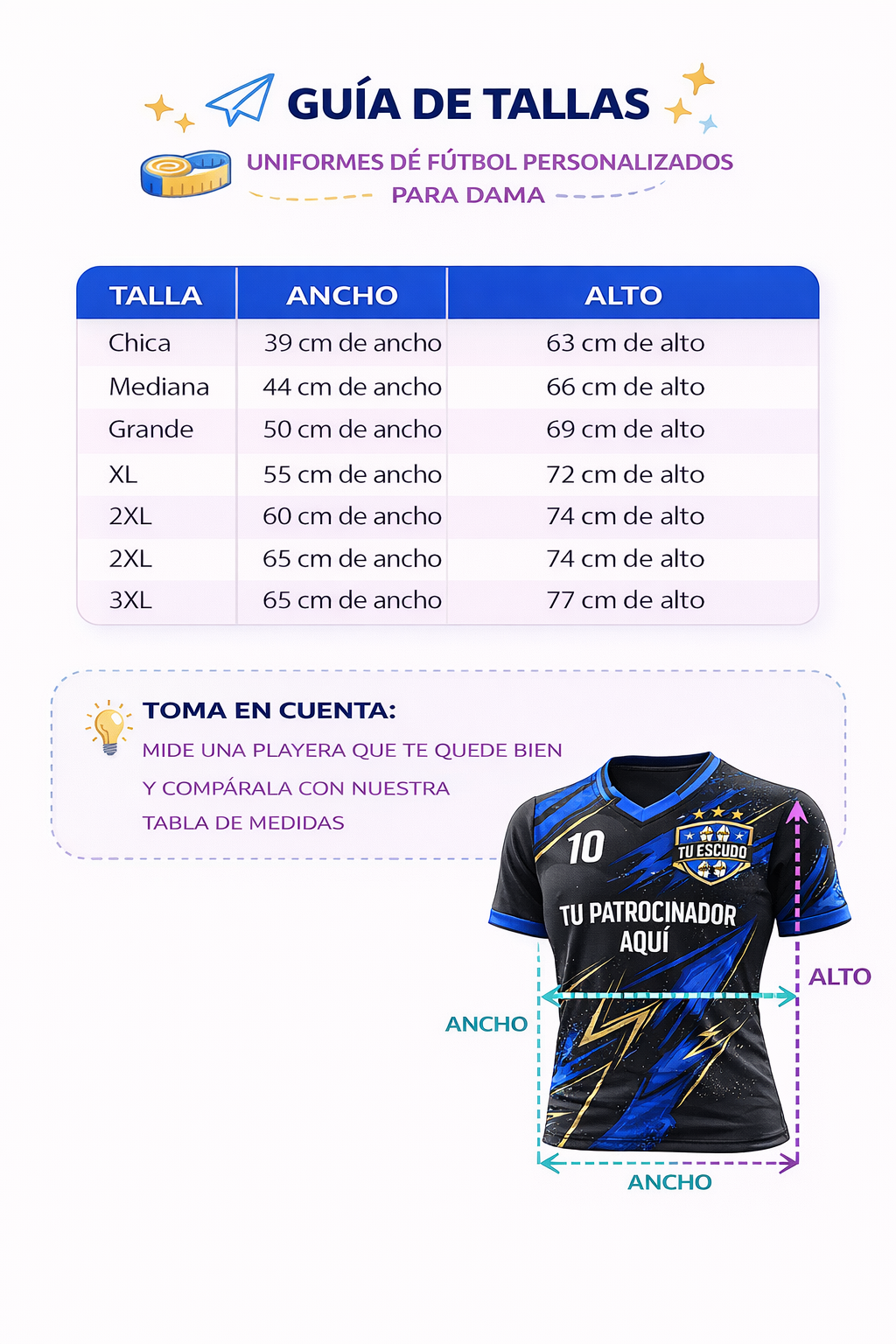 Jersey Personalizada (SIN short y SIN calcetas)